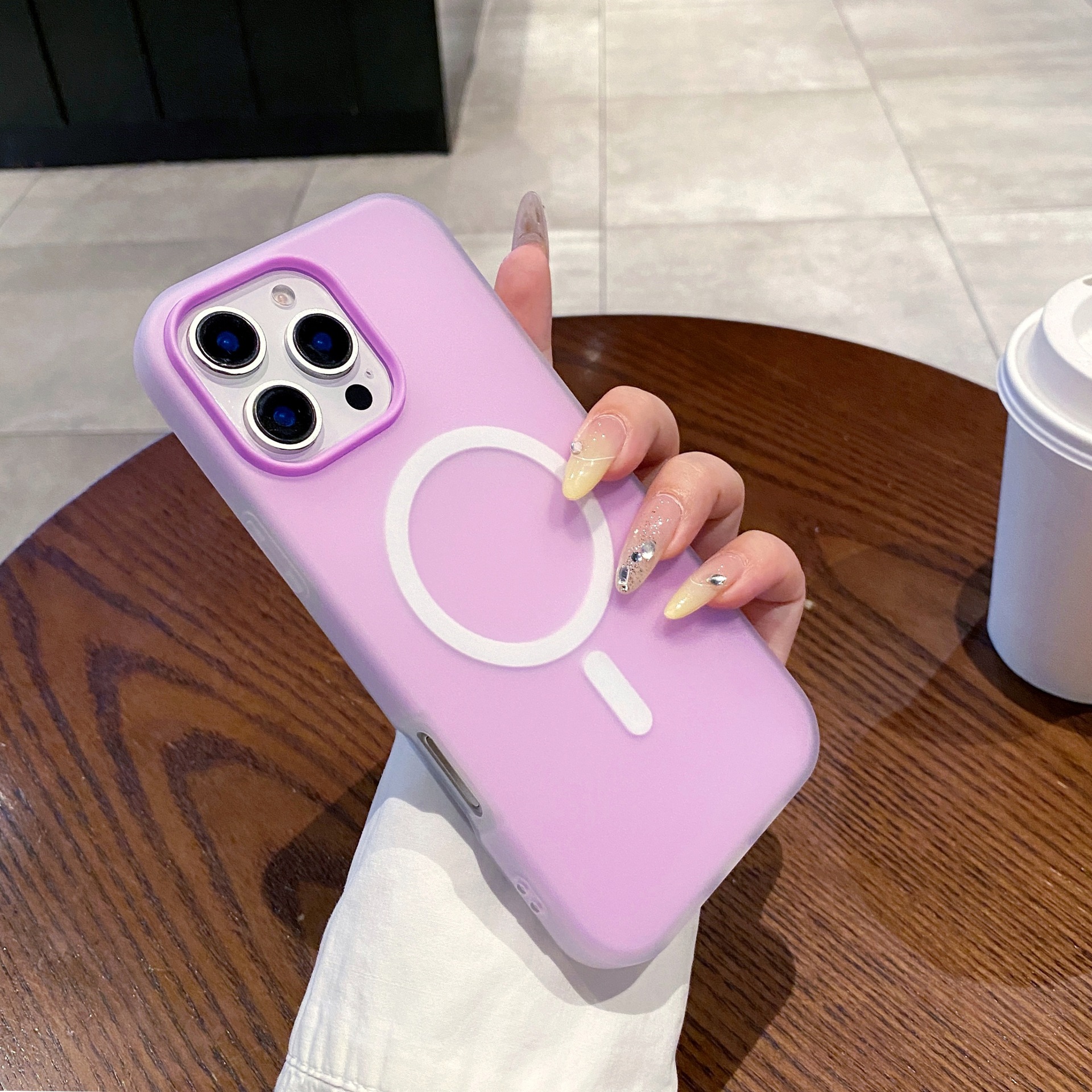 2 - en - 1 absorción de gel para Apple 15ProMax caso de teléfono móvil creativo minimalista 16ProMax anti-caída