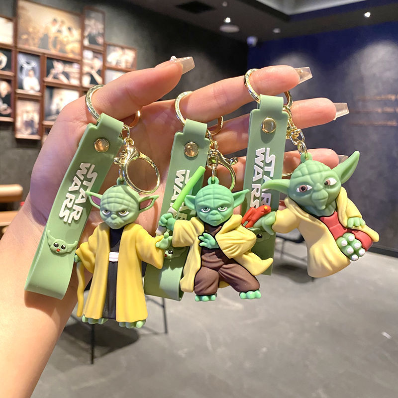 Cartoon Yoda Star Wars Alien Keychain Ugly Doll Car School Bag Pendant Small Gift Wholesale Cartoon Yoda Star Wars Alien Keychain Ugly Doll Car School Bag Pendant Small Gift Wholesale