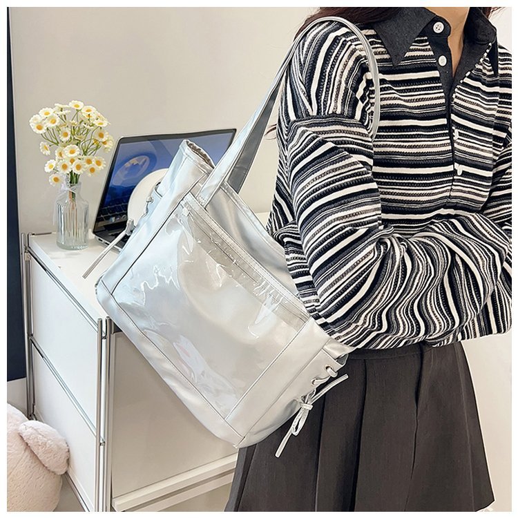 不带挂件装饰品拉链单肩斜挎包单肩斜挎包布2025年秋季时尚痛包大|undefined