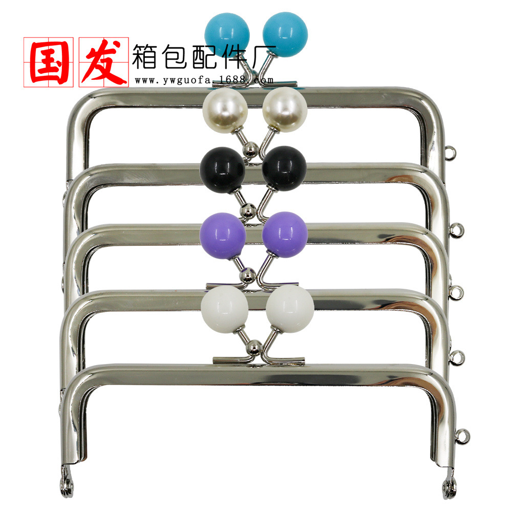 Protección del medio ambiente: 11.5CM cuadrado no poroso cabeza de caramelo oro 14MM cabeza de perlas viscosas de color de caramelo