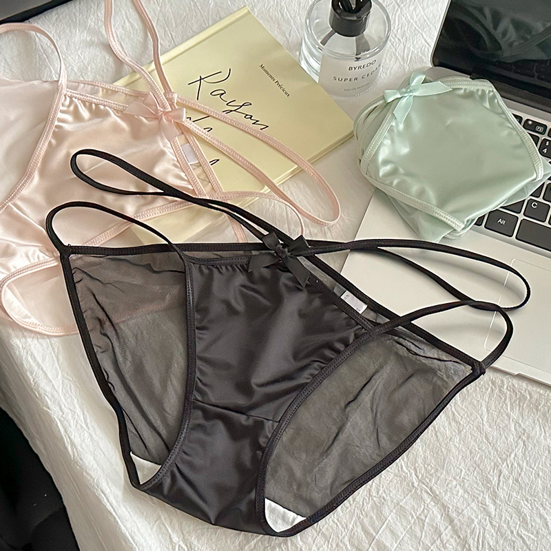Light and thin waist sexy charm lace girl underwear cross thin with breathable ladies underwear 2024 new batch