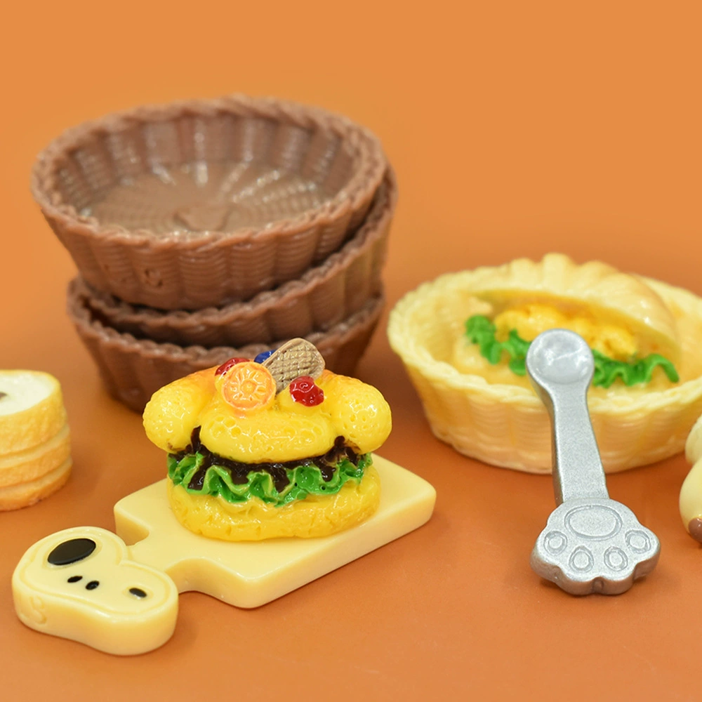 Милые маленькие игровые продукты, кремовая посуда, семейная игрушка, DIY
