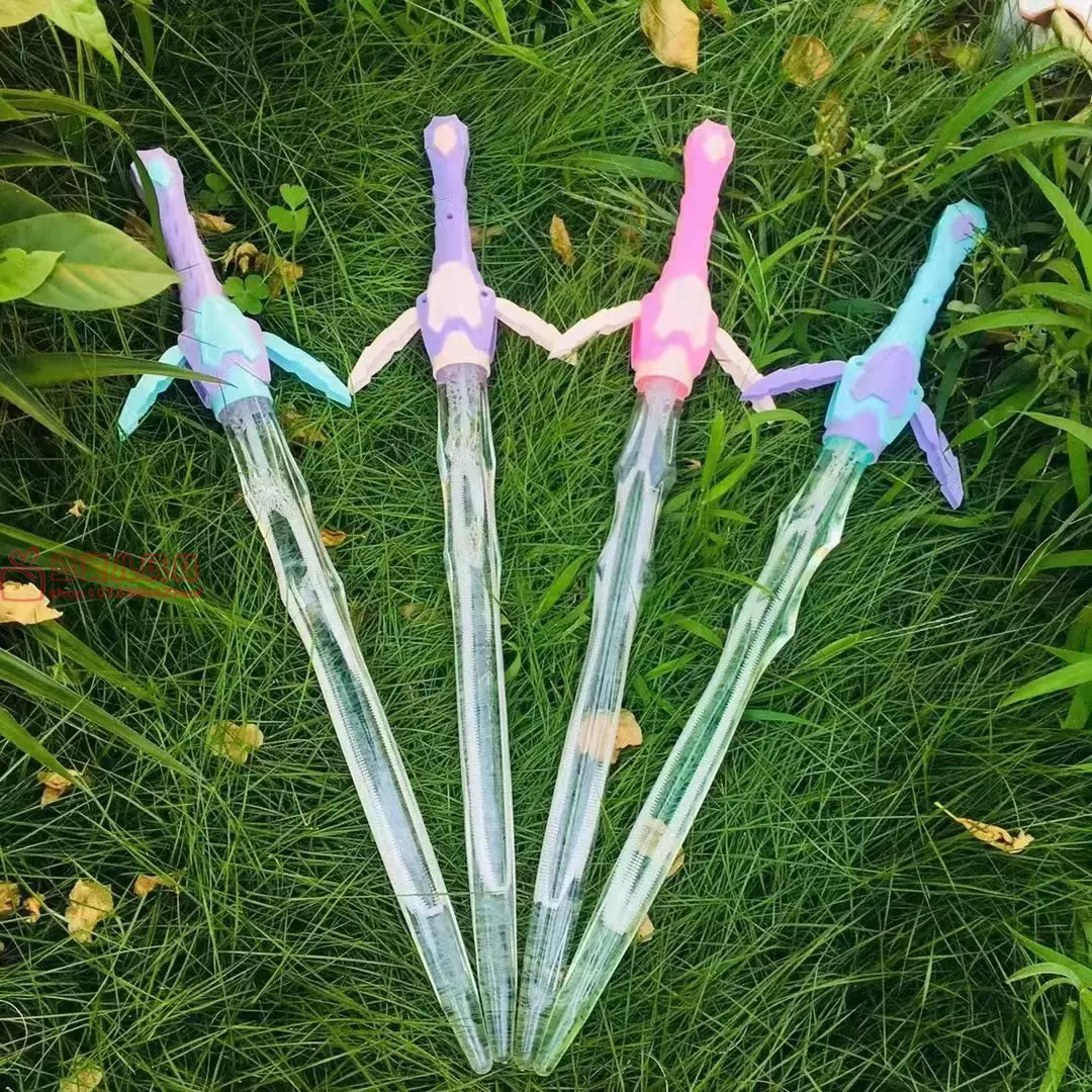 新款大宝剑倚天剑泡泡机泡泡液手动泡泡棒儿童玩具地摊夜市