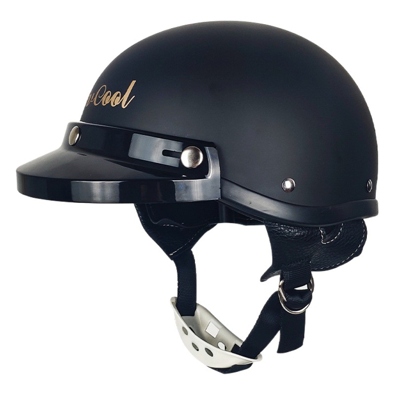 Cascos Retro para Parejas, Cascos Medios para Bicicleta Eléctrica, Cascos para Motociclistas, Cascos Ligeros de Protección para Scooter de Verano