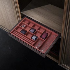 伸縮たんす百宝箱アクセサリー分類格子フードの間に多宝格引き出し部品を収納する