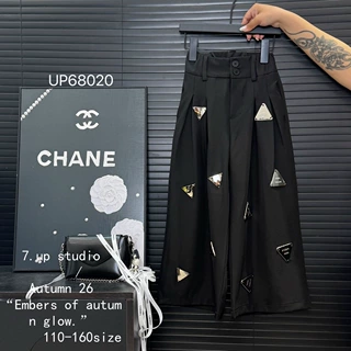 女童秋季裤子欧美风重工西服阔腿裤长裤中大童110-160织里童装