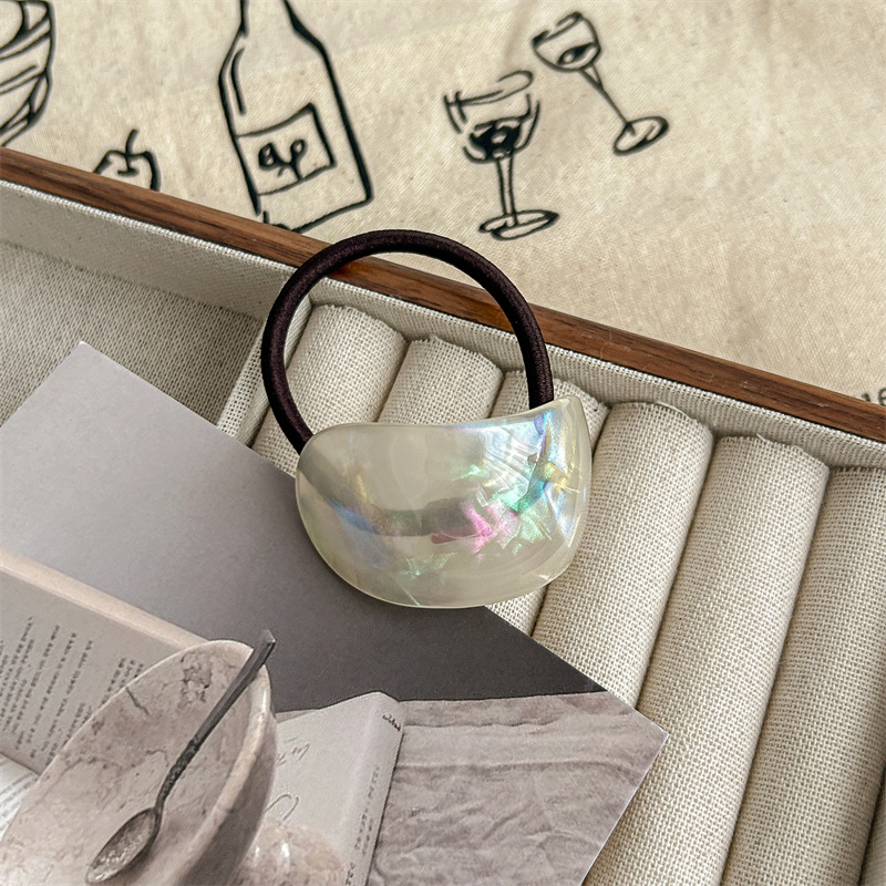 25g Weight Hair Tie Hair Accessories Type 1 Piece Quantity Holiday, Daily Occasion Acetic acid sheets Material Color Block Pattern Women's Gender Simple Style, Classic Style Style Women's Simple Style Classic Style Color Block Cloth Acetic Acid Sheets Hair Tie 4