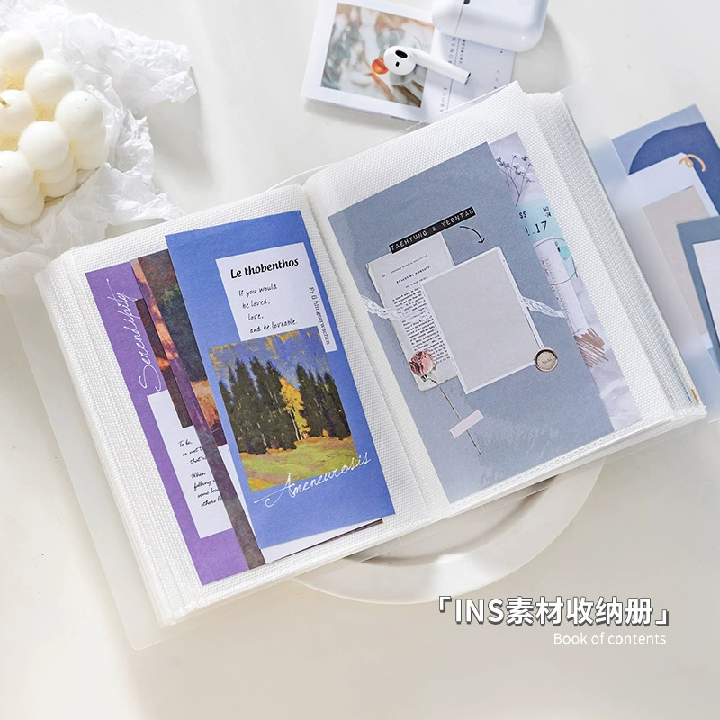 Ins стиль простой Polaroid матовый альбом pp большой емкости карманная книга для хранения материалов информационная книга с несколькими спецификациями
