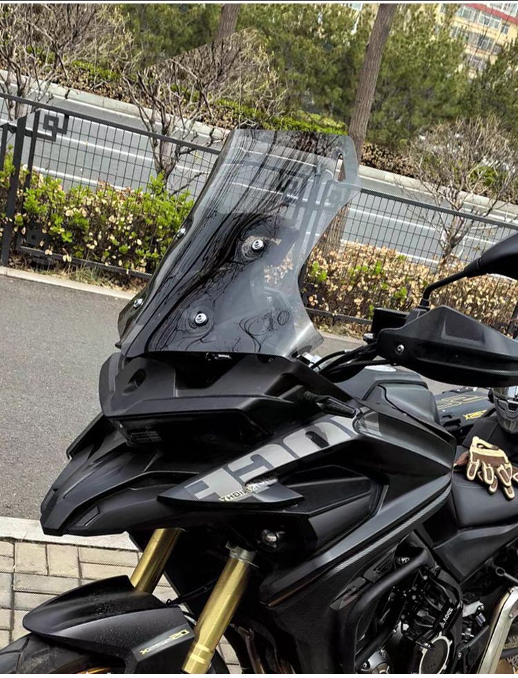 Suitable for Wuji Dsx525 Special Heightened Front Windshield Modified Windshield Thickeneded Motorcycle Original Model Transparent