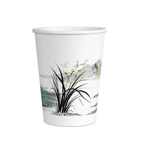 Disposable paper cup thickened and durable household commercial office cup coffee cup Clivia one piece drop shipping