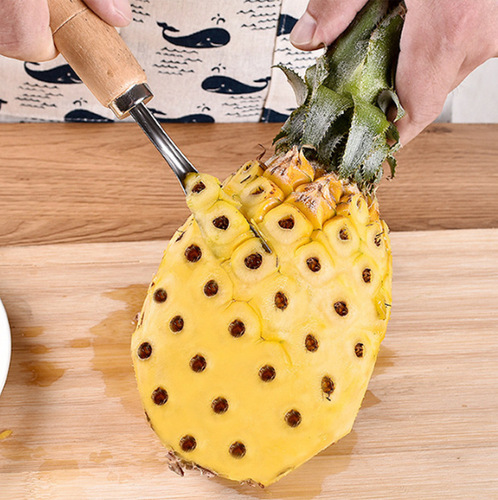 Stainless steel pineapple knife pineapple peeler eye remover seed digging peeling knife pineapple artifact no welding pineapple shovel