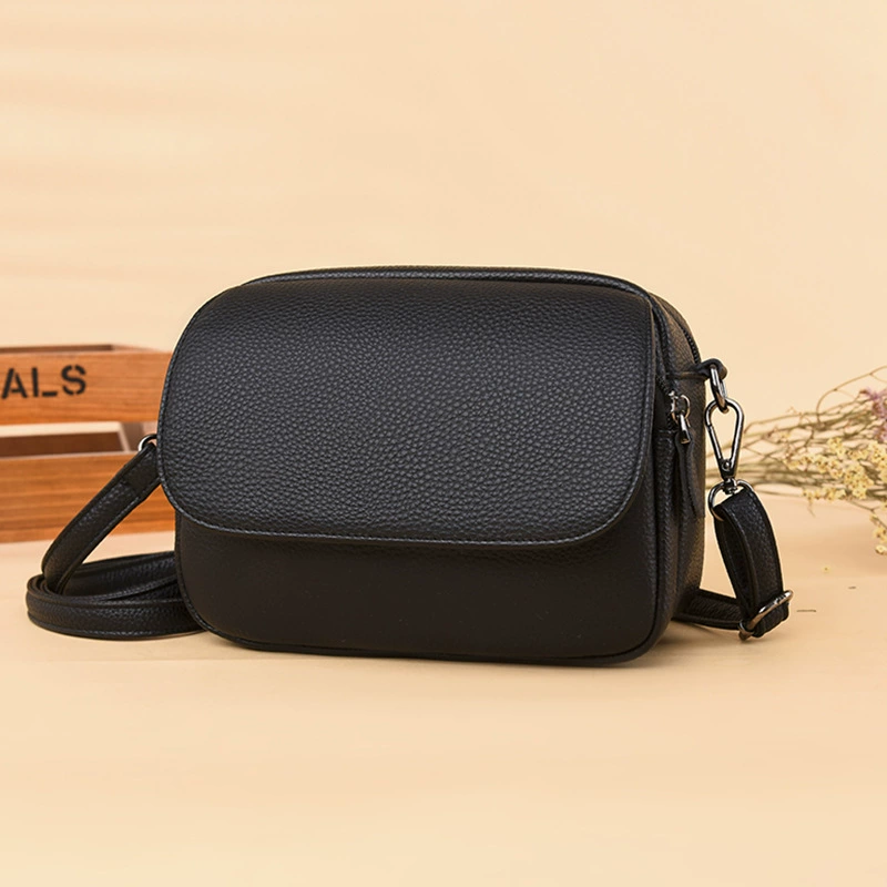 Phone bag, leather one-shoulder bag, for import, genuine leather, high-end, cowhide
