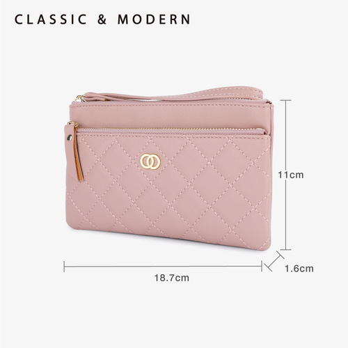 Tailian classic small fragrant style women's wallet fashionable and economical rhombus clutch wallet
