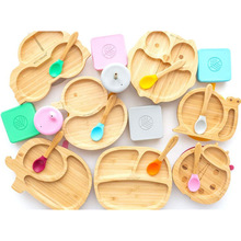日式餐盘儿童分隔餐盘木质宝宝辅食盘子 木制家用托盘创意碟子