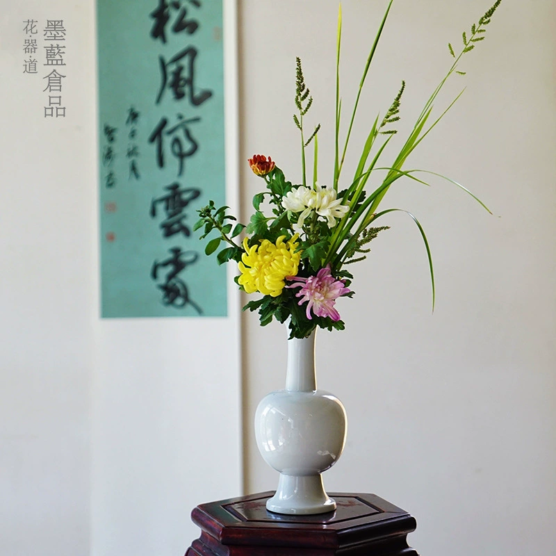 Ваза в литературном стиле, керамическая ваза, декоративный цветочный сосуд, винтажный стиль Дзен, китайский стиль, японский стиль для цветочных композиций, икебана в стиле Охара-рю