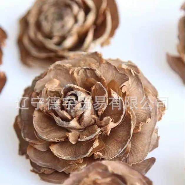 进口木玫瑰 自然干花手工diy材料圣诞松果家居装饰干果木玫瑰