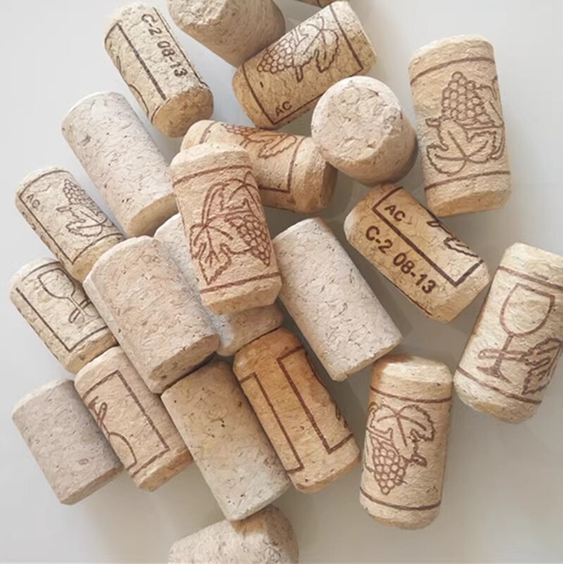 Red Wine Bottle Stopper Cork Natural Oak Stopper Wine Particle Stopper 1+1 Wooden Stopper Wholesale Imported Stopper
