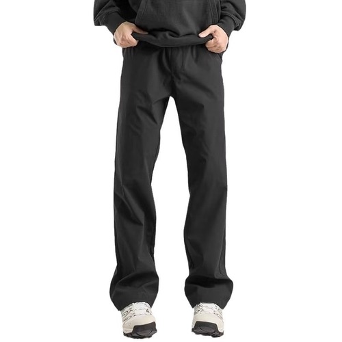 Men's Autumn Trendy Loose Casual Pants, Straight-Leg Pants, Tech-Style Trousers, Sports Pants, Black Tactical Pants for Guys