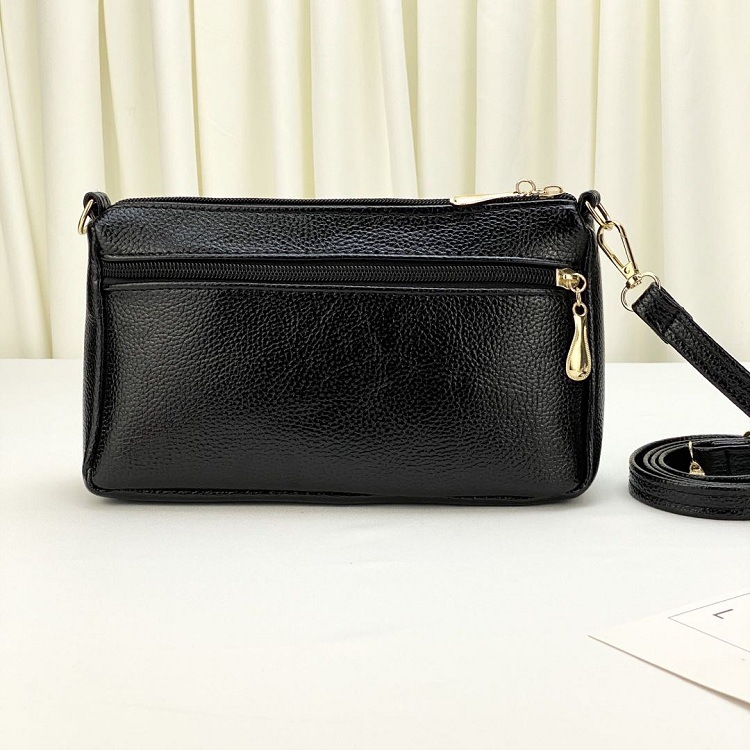 Medium Size Women's Medium Pu Leather Color Block Flower Streetwear Square Zipper Crossbody Bag