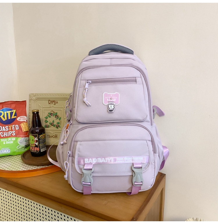 Exquisite schoolbag, large-capacity lightweight backpack for both men and women, backpack for 2024 junior high school, senior high school and college students, for commuting undefined