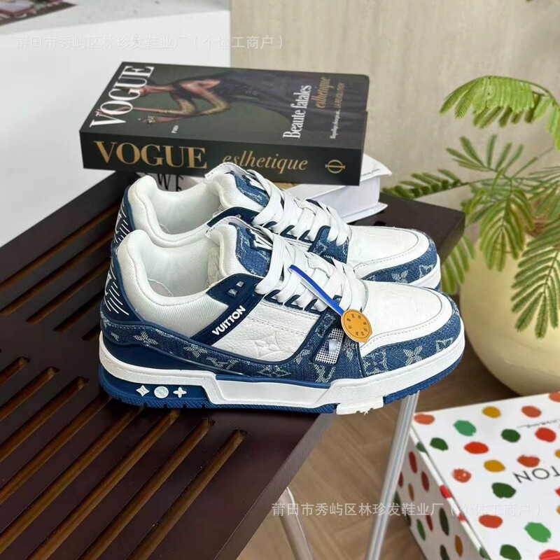 Putian Trainer Sneakers for Men and Women, Summer White Genuine Leather Women's Casual Shoes, Thick-Soled Sports Shoes