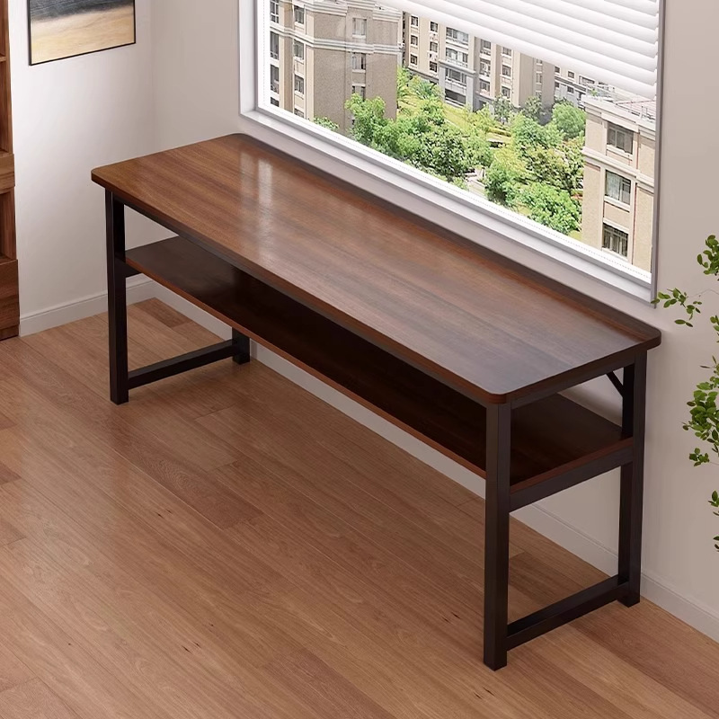 Desk Student Study Home Double Table Rectangular Simple Rental House Computer Table Narrow Wall Long Table