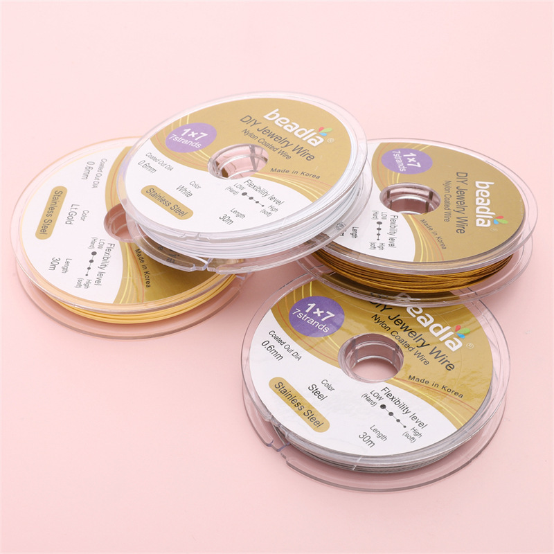 韓産304ステンレス保色金糸コードDIY真珠ネックレスブレスレット部品材料|undefined