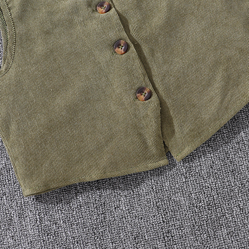 Gestricktes Weste- Und Cardigan-set Mit Hose Für Mädchen Im Herbst_voghion.com