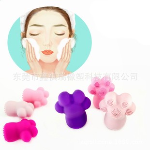 Cat's Claw Silicone Face Brush Factory Custom Multicolor Optional New Pomfret Silicone Soft Cleaning Face Brush Panda's Claw Brush