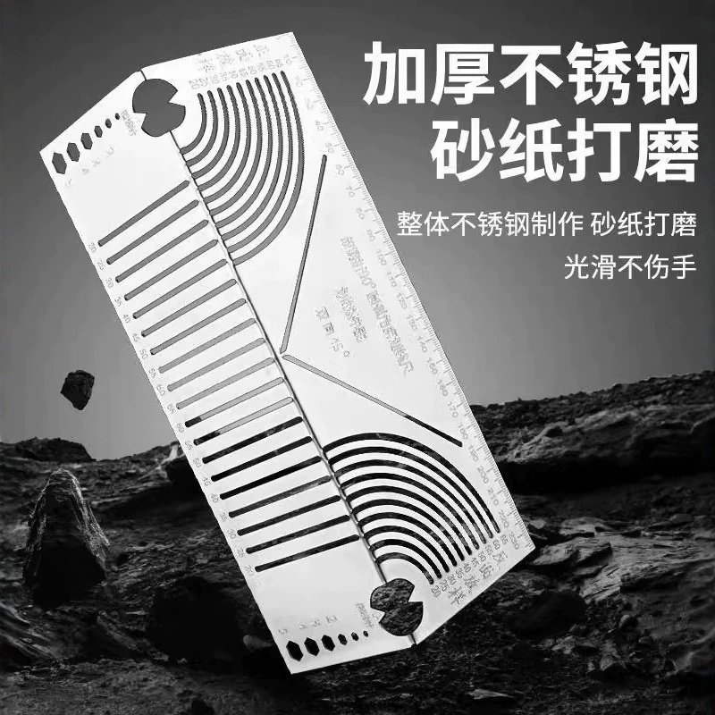 Квадратная трубка складная круглая линейка квадратная сталь складной изогнутый угол измерительная линейка квадратная трубка изменение прямого угла дуга многофункциональный инструмент разметки