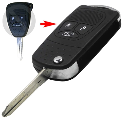 Car Keys Chrysler 2/3/4 key car - 3-key-folding