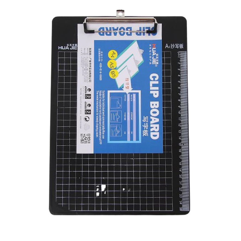 Оптовая Продажа с фабрики A4 пластиковая шкала копировальная доска письменная доска клип висит файл шина блокнот зажим для заметок
