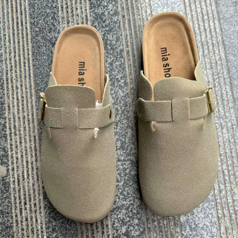 Интернет-знаменитости: инфракрасные слипоны Birkenstock для женщин, весна 2025, новые утепленные полусапожки Birkenstock на толстой подошве с закрытым носком.