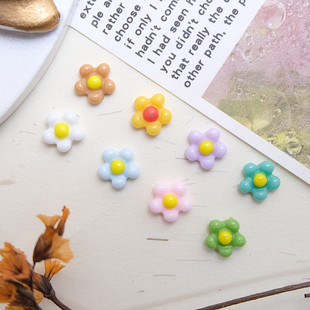 Plumeria Nail Art Accessories Mini Colorfulful Cute Flowers Stereo Versatile Resin DIY Wearable Nail Accessories Wholesale