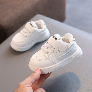 Dropshipping Spring and Autum New Baby Toddler Shoes 0-1 to 2-3 Years Old Boys and Girls Korean Style White Shoes Sneakers