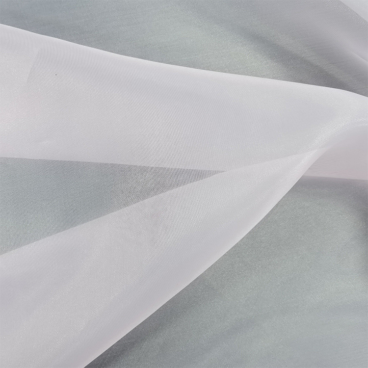 2080双曲欧根纱  加密欧根纱细斜纹布料 女装童装面料