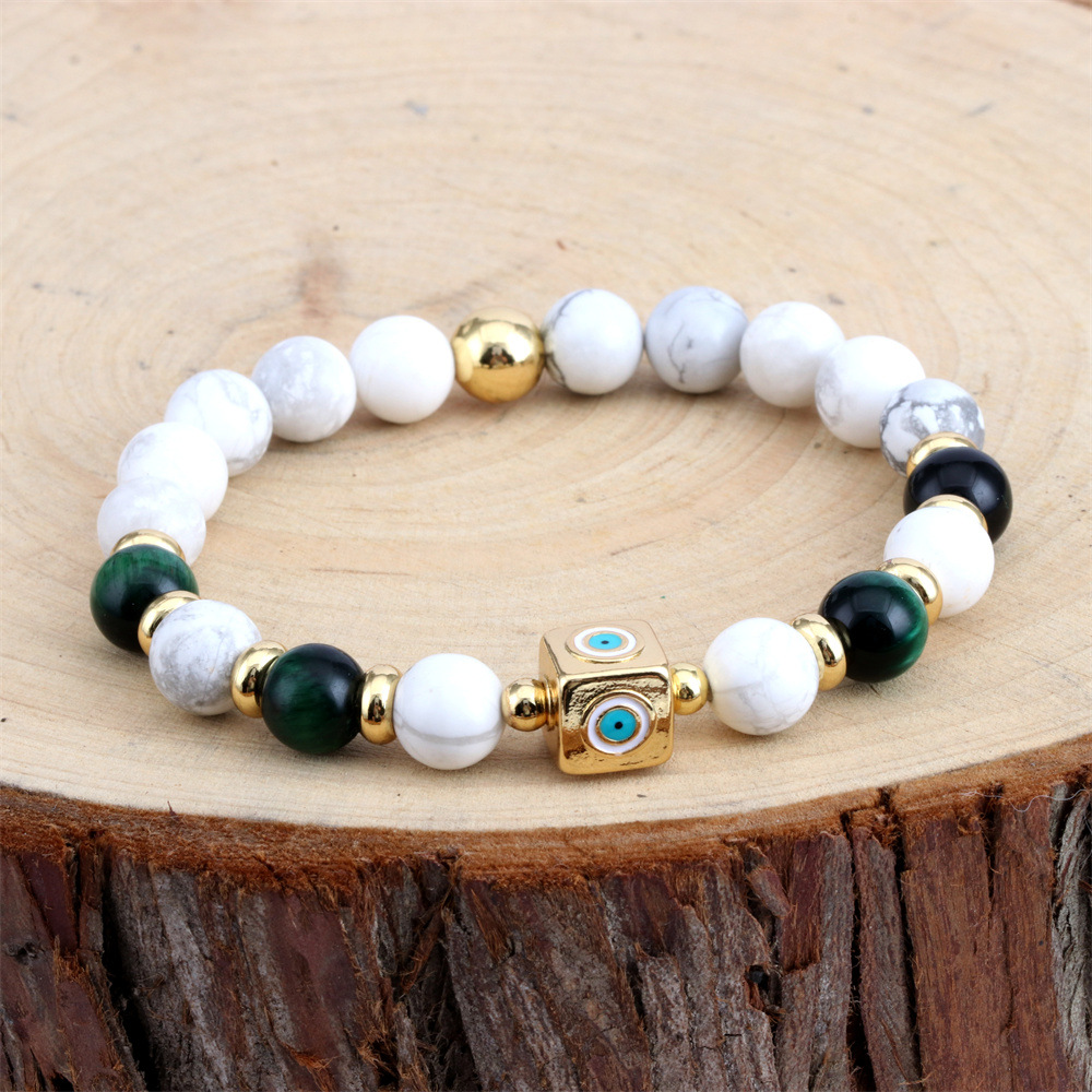 Fashion Eye Copper Enamel Bracelets 1 Piece