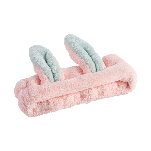 Coral velvet scrunchie hair tie, soft and skin-friendly, trendy and cute cartoon design, shower and wash face hair tie for adults, skincare and face washing hair tie, wholesale