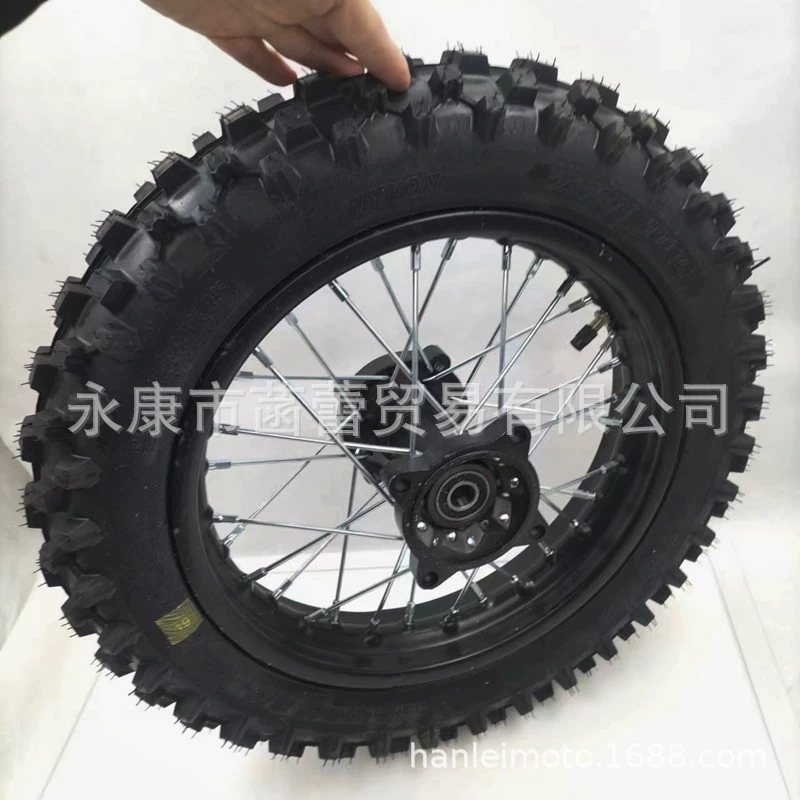 80/100-12 шина Ступица колеса кросс-кантри мотоцикл глубокий зуб шины 3,00-12 колеса