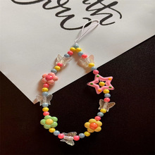 镂空星星串珠手机链短款ccd手腕挂绳挂链相机挂饰挂件链条原创