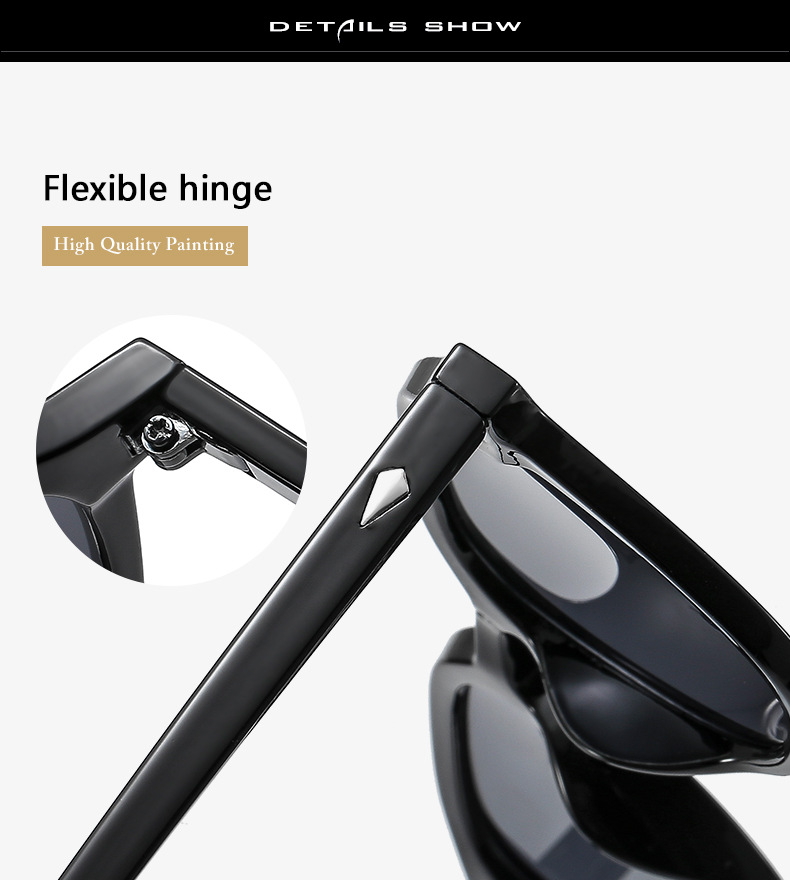 45g Weight UV400 Protection, UV Protection, Resin Lens Material Fashion Style White, Transparent, Black Color Fashion UV400 Protection UV Protection Resin Men's Sunglasses 3