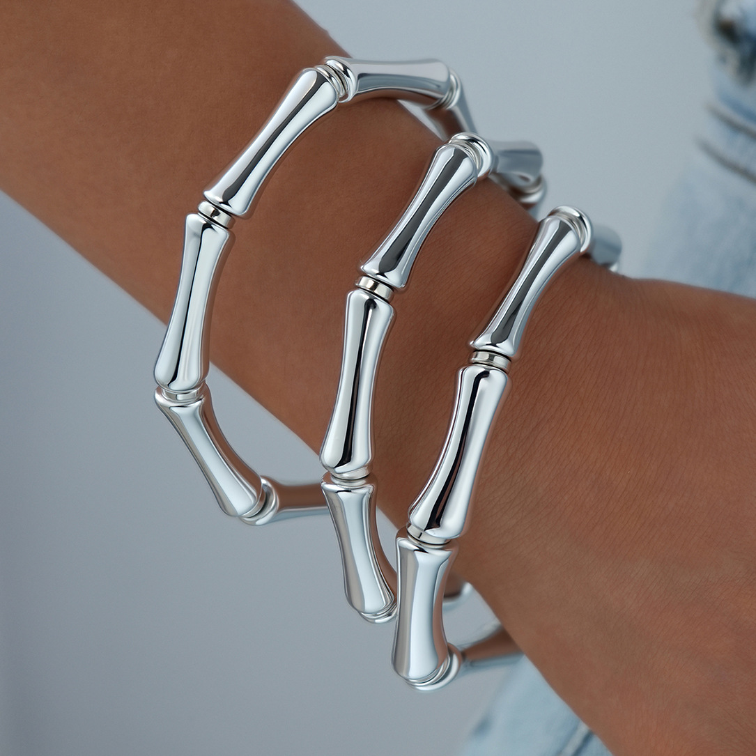 Europa y los Estados Unidos venta cruzada espejo amplio borde abierto pulsera simple personalidad exagerada pulsera de lujo suave sensación de alto nivel