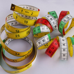Tape measure, cloth tape measure, flexible tape measure, fiber tape measure, colored flexible tape measure, sewing tape measure, 1.5-meter inch three-dimensional tape measure