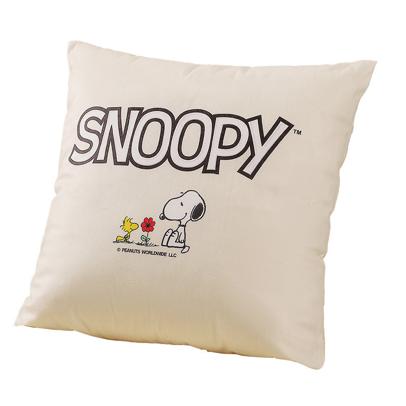 Snoopy oficial genuino Snoopy dibujos animados almohada sofá almohada de la sala de estar almohada de la cama grande almohada con núcleo de almohada