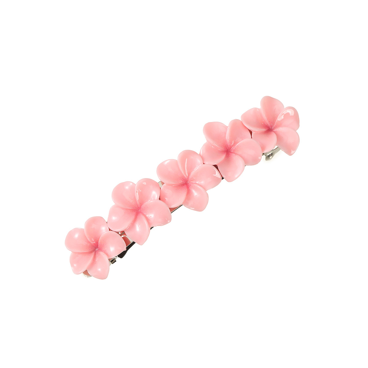 Cute Women's Mouth Flower Plumeria Resin Hair Clip display picture 5