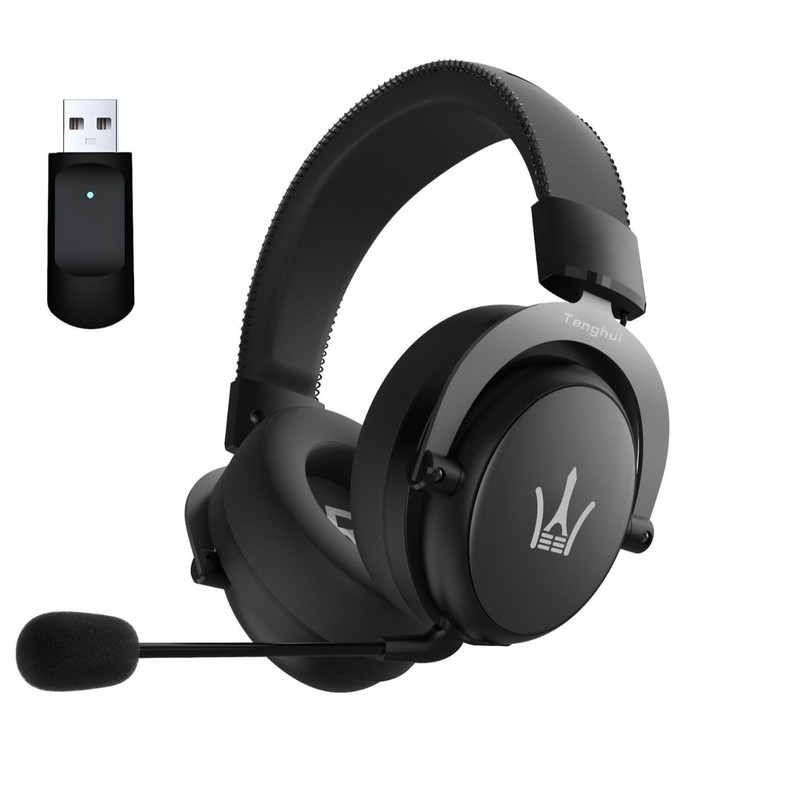 2.4G ワイヤレス + Bluetooth + バーチャル 7.1 3 モード ヘッドマウント コンピュータ ゲーミング ヘッドセット RGB ゲーミング ヘッドセット|undefined