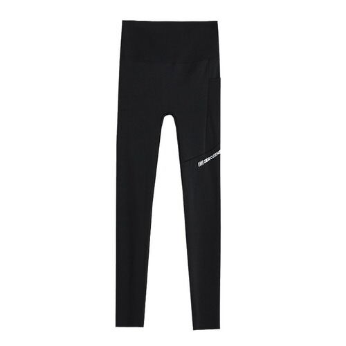 Pocket Shark Pants Letter Leggings for Women Outdoor Wear Spring and Autumn New Style Sports Tight Elastic Barbie Pants Yoga Pants