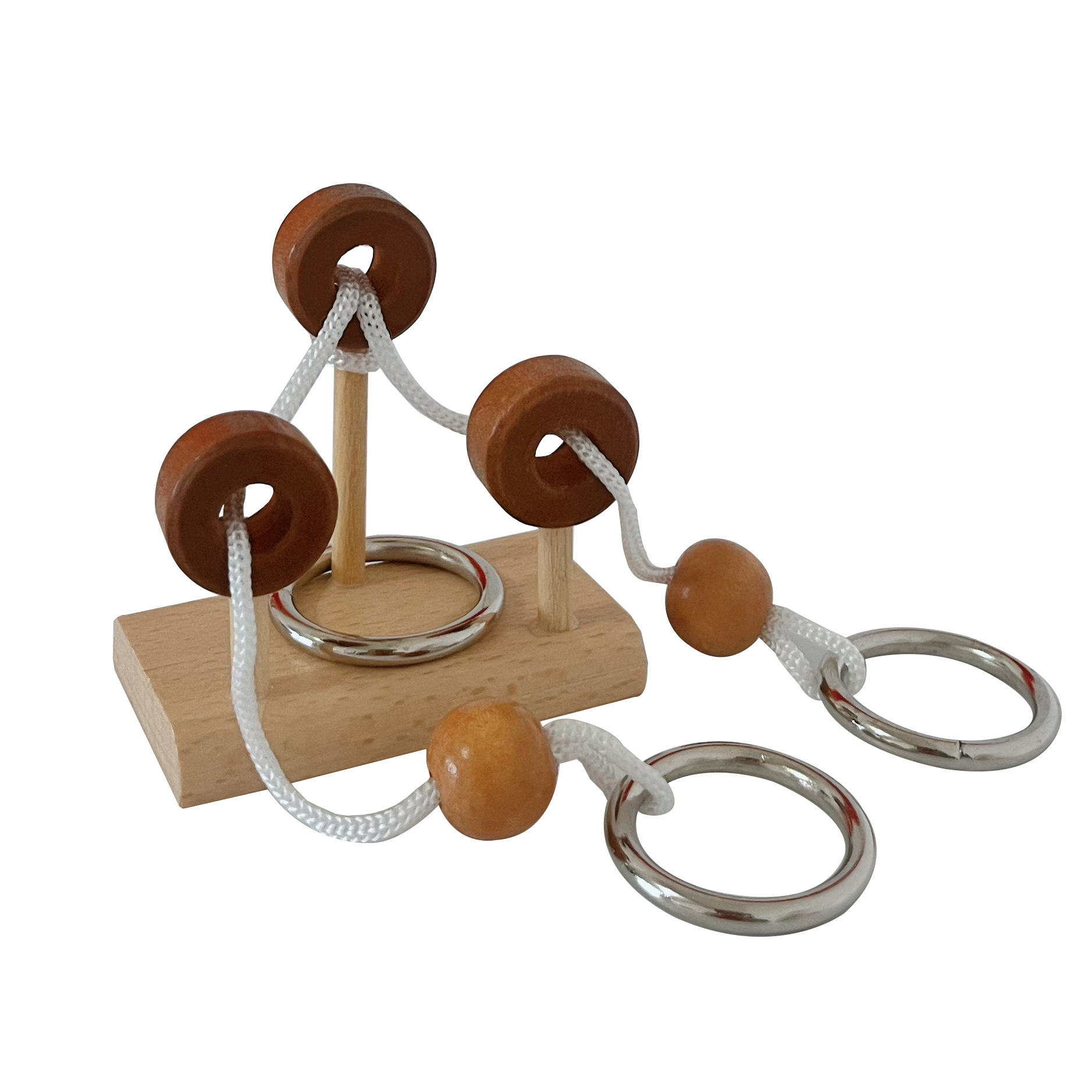 Cerradura de Kongming de juguete de madera para niños Cerradura de Kongming Cerradura de Luban Juego completo de embutir clásica de juguete de madera Cerradura de Kongming