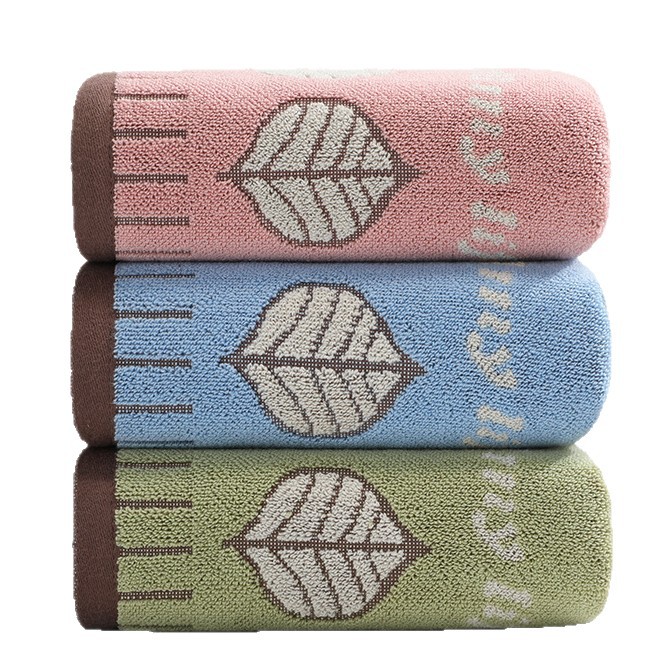 Towel Cotton Class A Household Cotton Wholesale Thickened Yarn-dyed Jacquard Cute Cartoon Absorbent Face Towel Adult
