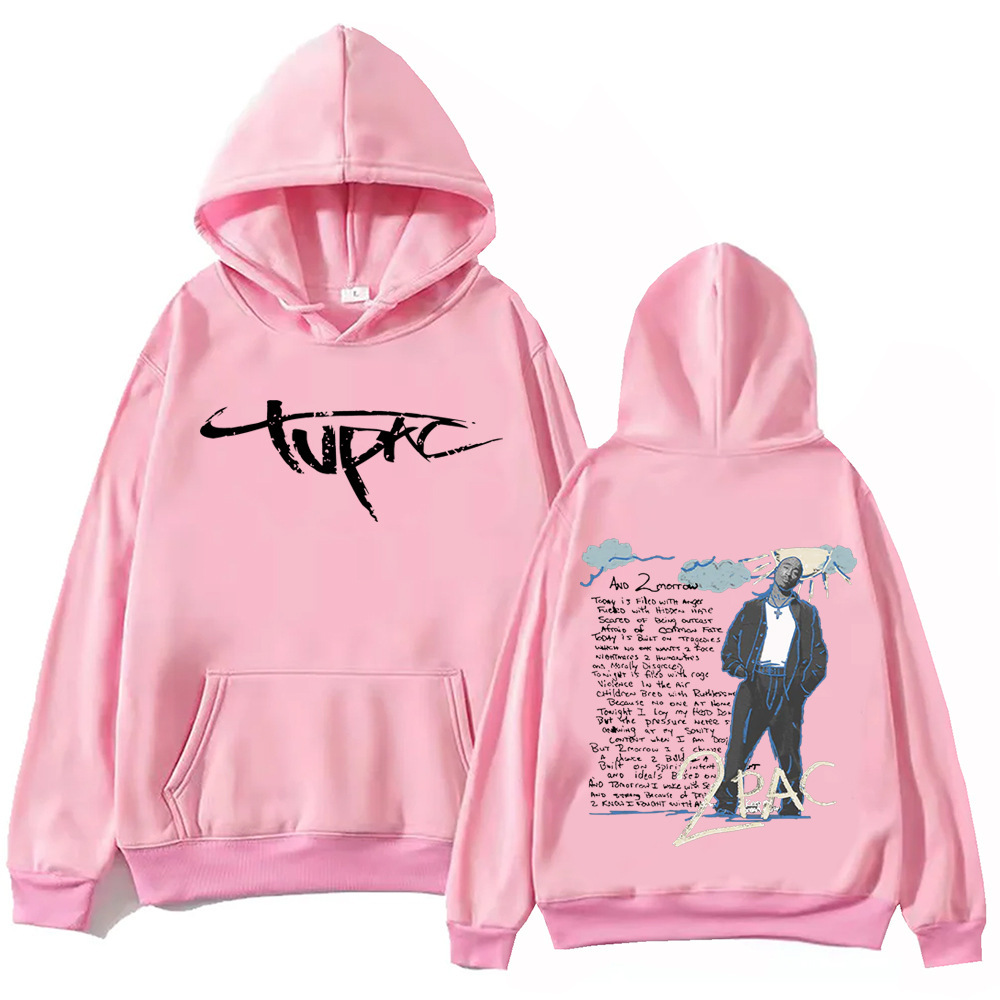 Tupac Shakur 2pac Hoodie Harajuku Hip Hop Pullover Tops Swe